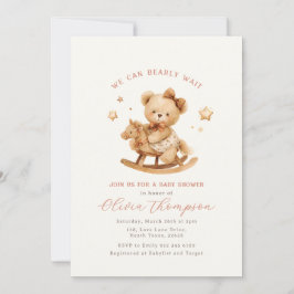 Teddy Bear Baby Shower Invitation Kaart