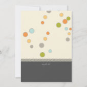 Teddy Bear Baby shower Invitation Kaart (Achterkant)