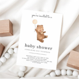 Teddy Bear Baby shower Invitation Kaart