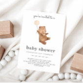 Teddy Bear Baby shower Invitation Kaart
