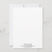 Teddy Bear Baby shower Invitation Kaart (Achterkant)