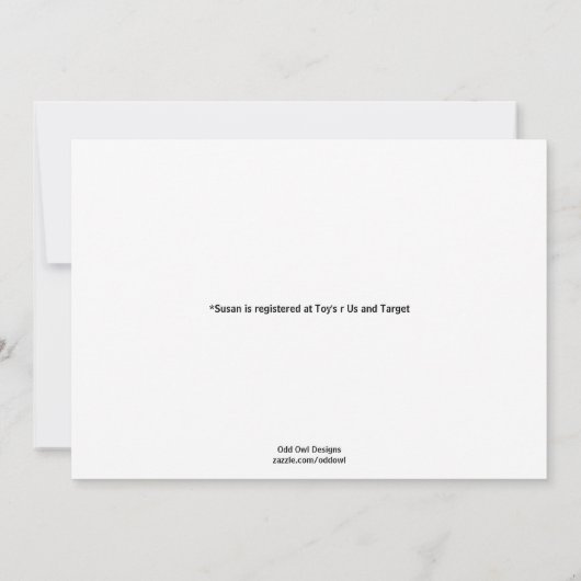 Teddy Bear Baby shower Invitation - Twin Boys Kaart (Achterkant)