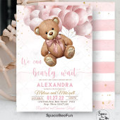 Teddy Bear Baby shower Invitation We Can Barly Kaart