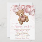 Teddy Bear Baby shower Invitation We Can Barly Kaart (Voorkant)