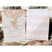 Teddy Bear Baby shower Invitation We Can Barly WA Kaart