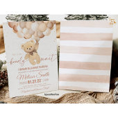 Teddy Bear Baby shower Invitation We Can Barly WA Kaart