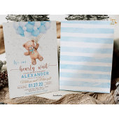 Teddy Bear Baby shower Invitation We Can Barly WA Kaart
