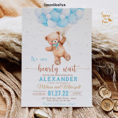 Teddy Bear Baby shower Invitation We Can Barly WA Kaart