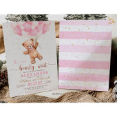 Teddy Bear Baby shower Invitation We Can Barly WA Kaart