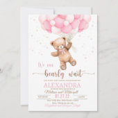 Teddy Bear Baby shower Invitation We Can Barly WA Kaart (Voorkant)