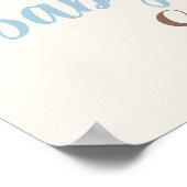 Teddy Bear Baby shower Jongen Spaans Welkomstbord Poster (Hoek)