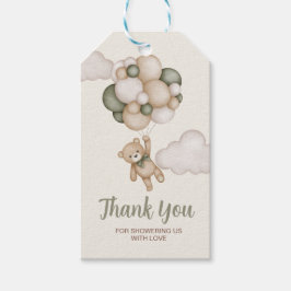 Teddy Bear Baby shower Jongensgeschenk Cadeaulabel