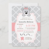 Teddy Bear Baby shower Kaart (Voorkant)