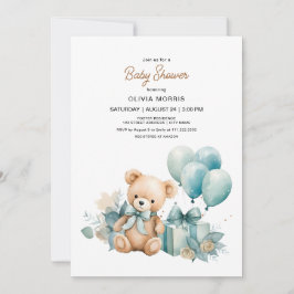 Teddy Bear Baby shower Kaart