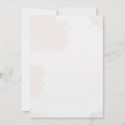 Teddy Bear Baby shower Kaart (Achterkant)