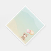 Teddy Bear Baby shower Napkins Servet (Hoek)