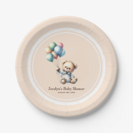 Teddy Bear Baby shower Paper Borden Papieren Bordje