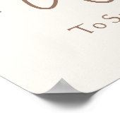  Teddy Bear Baby shower Party Welkomstbord Poster (Hoek)