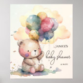 Teddy Bear Baby shower Poster (Voorkant)