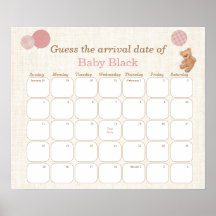 Teddy Bear Baby shower raadt de deadline
