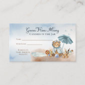 Teddy Bear Baby shower raden hoeveel Snoepjes Informatiekaartje (Voorkant)