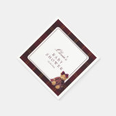 Teddy Bear Baby Shower Servet (Hoek)