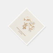 Teddy Bear Baby Shower Servet (Hoek)