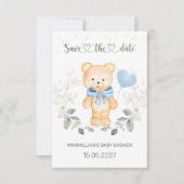 Teddy Bear Baby shower Sla de datum op (Voorkant)