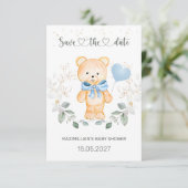 Teddy Bear Baby shower Sla de datum op (Staand voorkant)