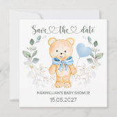 Teddy Bear Baby shower Sla de datum op (Voorkant)