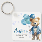 Teddy Bear Baby shower Sleutelhanger (Voorkant)