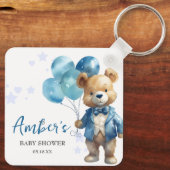 Teddy Bear Baby shower Sleutelhanger (Achterkant)