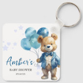 Teddy Bear Baby shower Sleutelhanger (Achterkant)