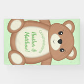 Teddy Bear Baby shower Spandoek (Horizontaal)
