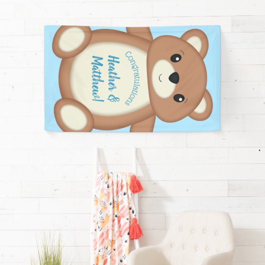 Teddy Bear Baby shower Spandoek (Insitu)