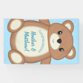 Teddy Bear Baby shower Spandoek (Horizontaal)