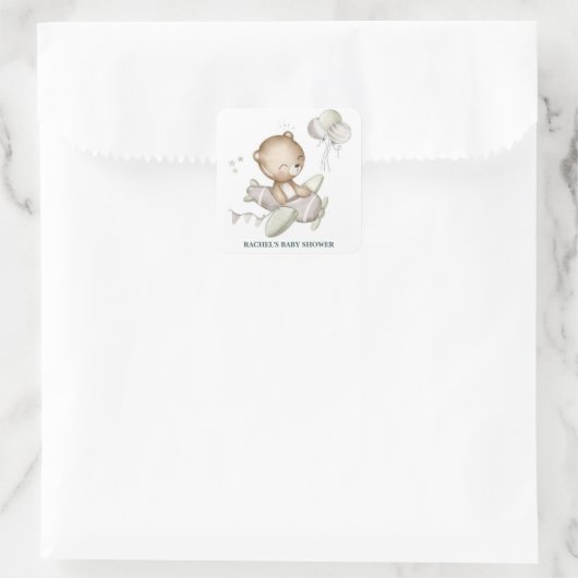 Teddy Bear Baby shower Sticker (Tas)