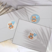 Teddy Bear Baby shower Stickers