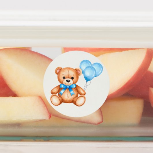 Teddy Bear Baby shower Stickers (Aangebracht)