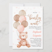 Teddy Bear Baby shower Uitnodiging (Voorkant)