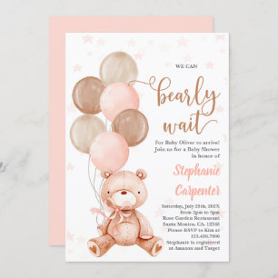 Teddy Bear Baby shower Uitnodiging