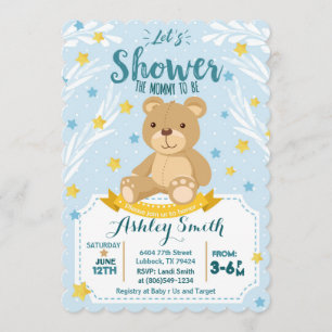 Teddy Bear Baby shower uitnodiging
