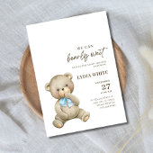 Teddy Bear Baby shower Uitnodiging kan nauwelijks