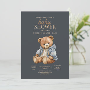 Teddy Bear Baby shower Uitnodiging kan nauwelijks 