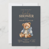 Teddy Bear Baby shower Uitnodiging kan nauwelijks (Voorkant)