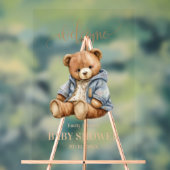 Teddy Bear Baby shower Uitnodiging kan nauwelijks  Acryl Bord (Neutraal)