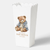 Teddy Bear Baby shower Uitnodiging kan nauwelijks  Bedankdoosjes (Voorkant)