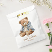 Teddy Bear Baby shower Uitnodiging kan nauwelijks  Bedankzakje (Gezegeld)