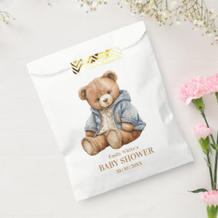 Teddy Bear Baby shower Uitnodiging kan nauwelijks  Bedankzakje