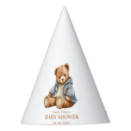 Teddy Bear Baby shower Uitnodiging kan nauwelijks  Feesthoedjes
